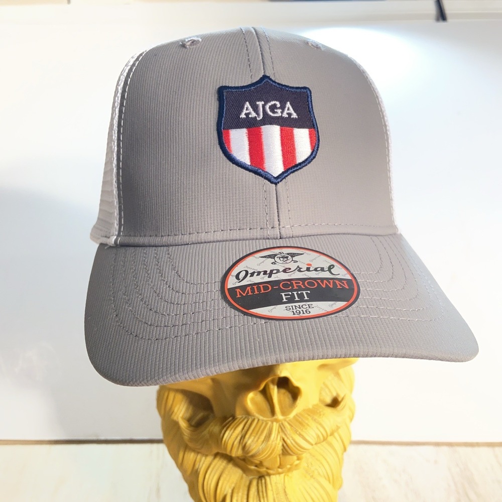 AJGA Imperial American Junior Golf Association Hat Beige Tan Cap‎ Adjustable New